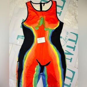 Women's thermal print body suit